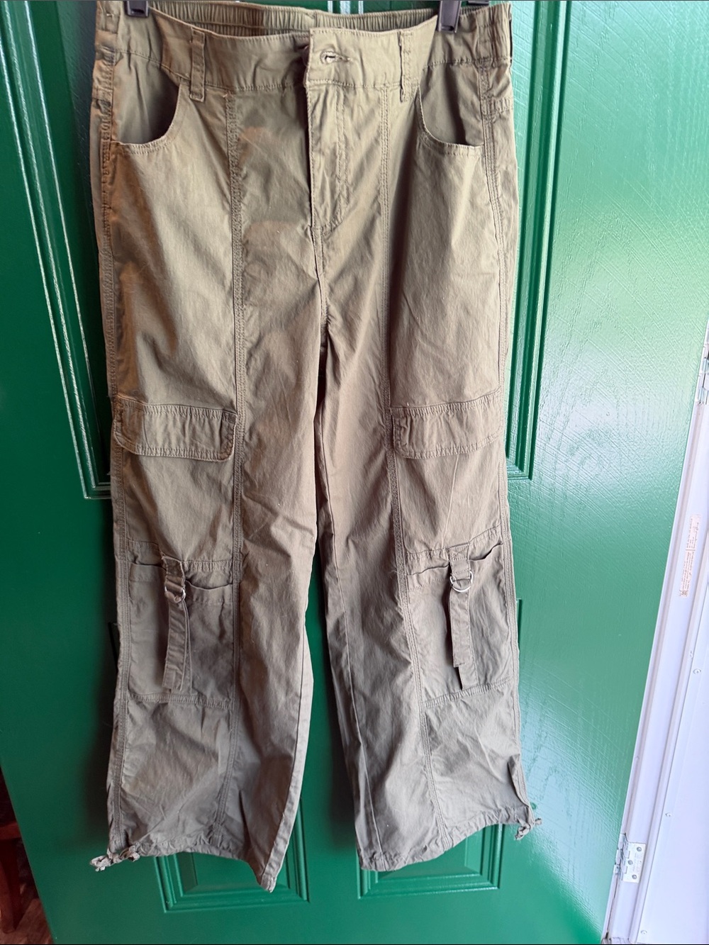 No Boundaries Olive Green Cargo Jogger Pants